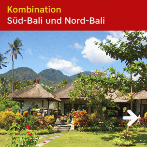 Südbali und Nordbali Reisekombination Südbali und Nordbali Reisekombination